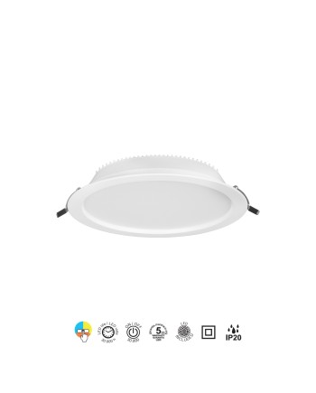 NASAO * EMPOTRABLE LED CCT 30W BLANCO
